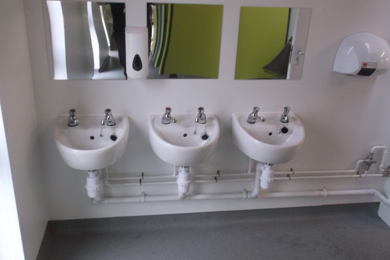 School Toilet Refurbishment Works, Denbigh, North Wales After 1