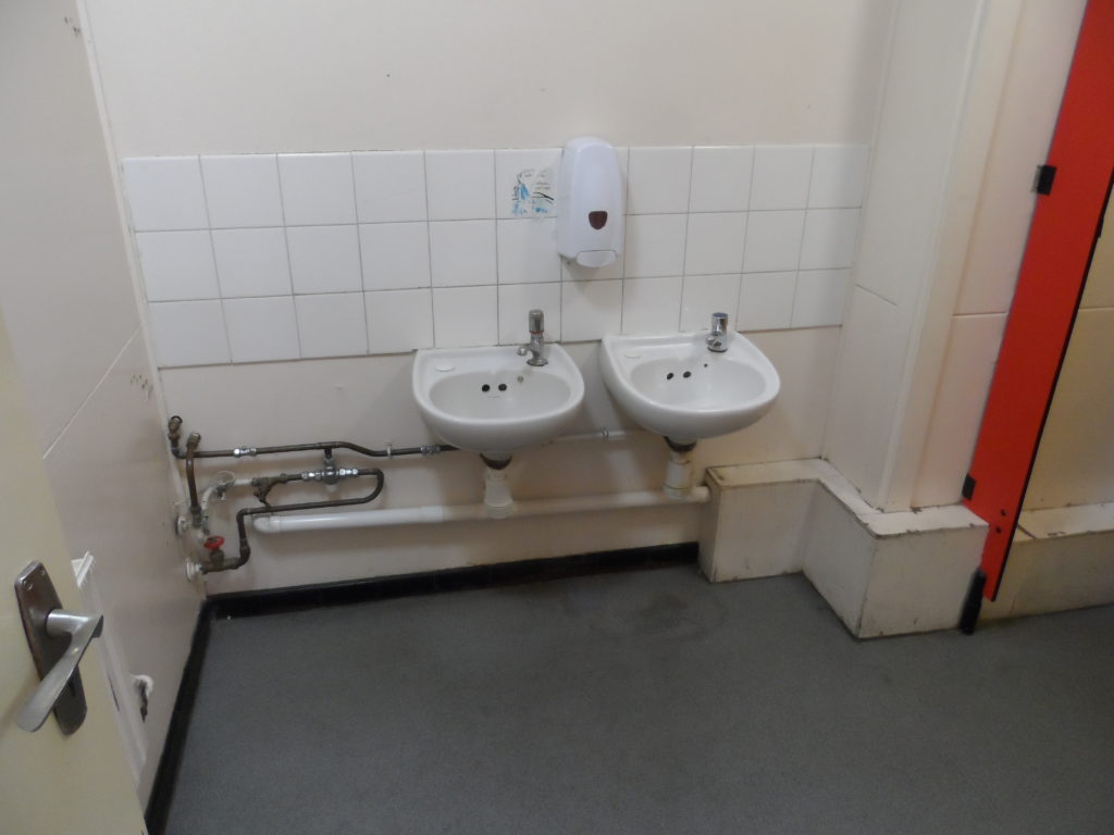 School Toilet Refurbishment Works, Prestatyn, North Wales Before 1 B