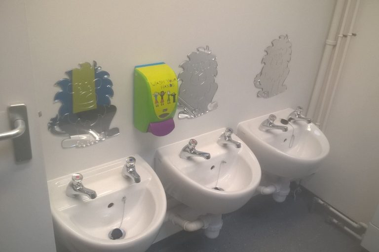 School Toilet Refurbishment Works, in Denbigh, North Wales After 1
