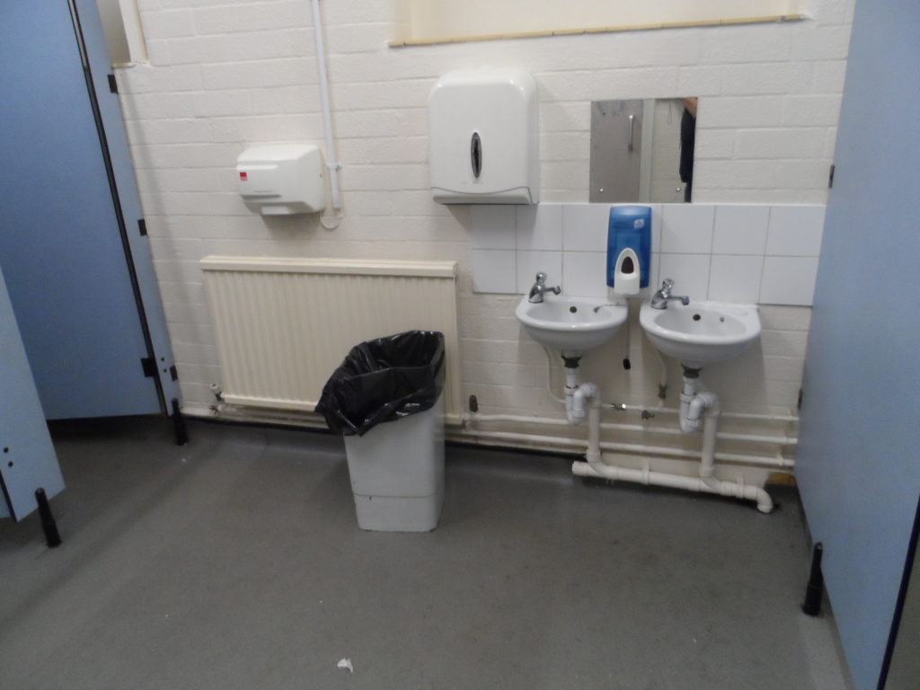 School Toilet Refurbishment Works, in Prestatyn, North Wales Before 1